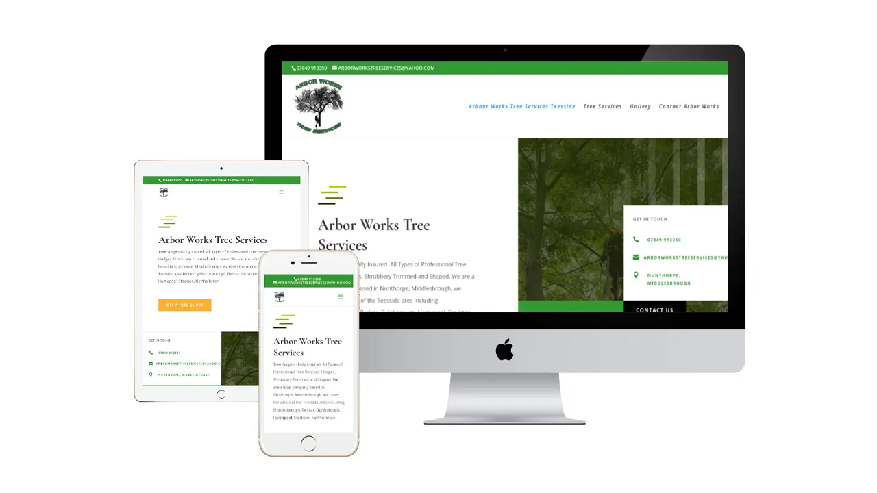 Arbor Works Tree Services – Website & Digital Marketing