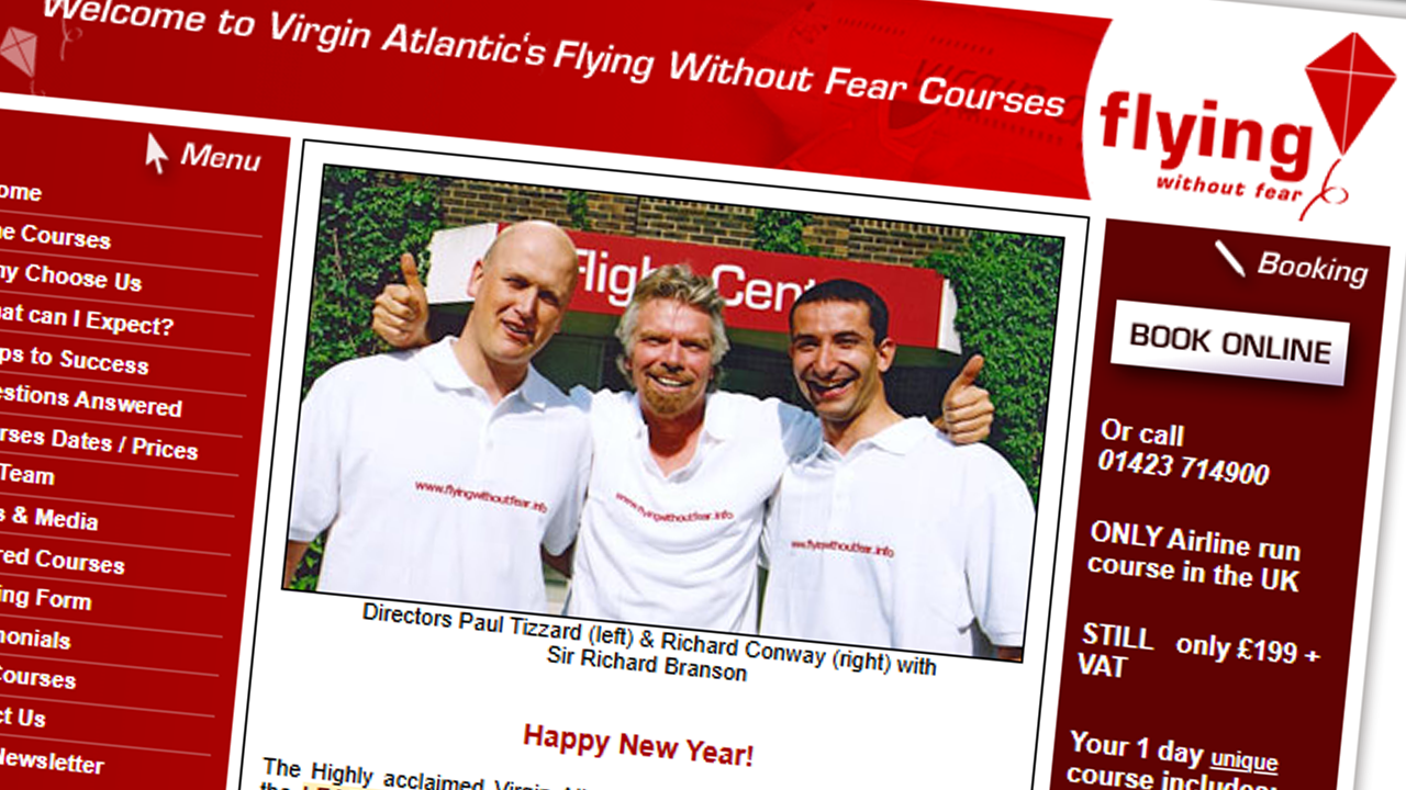 Flying Without Fear Website Development