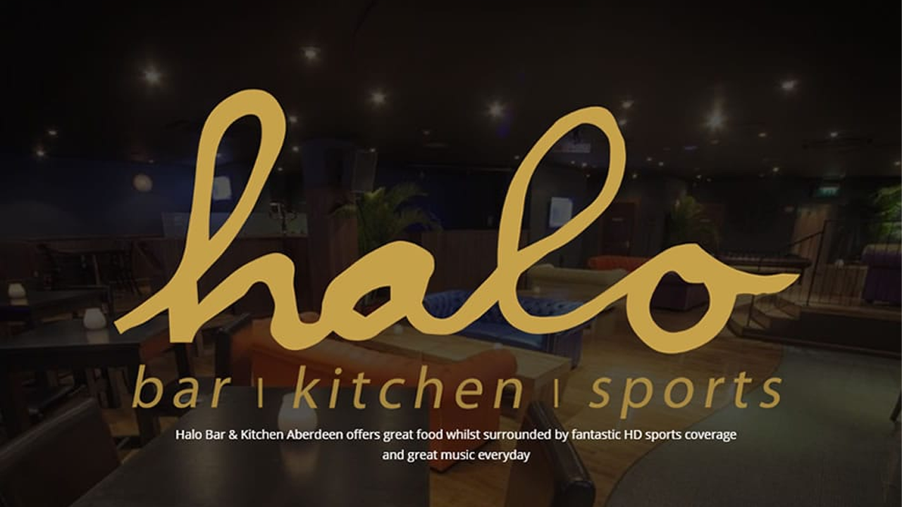 Halo Bar & Kitchen Aberdeen – Website & Branding